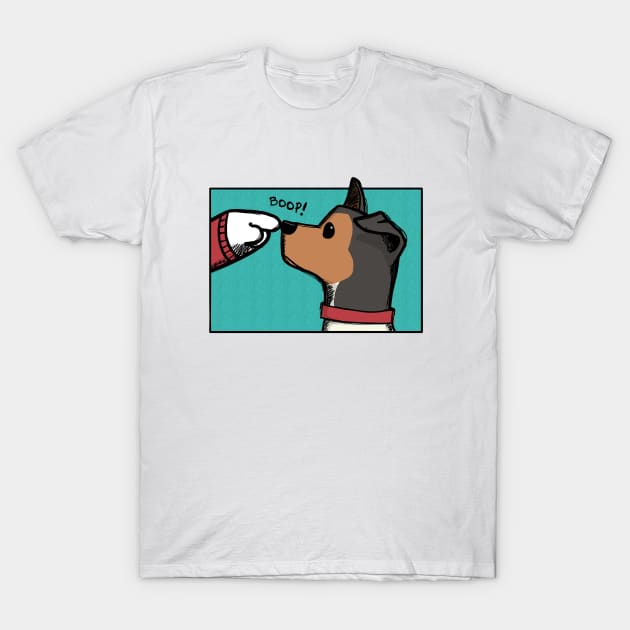 Boop (with frame + BG) T-Shirt by Hey Buddy Comics